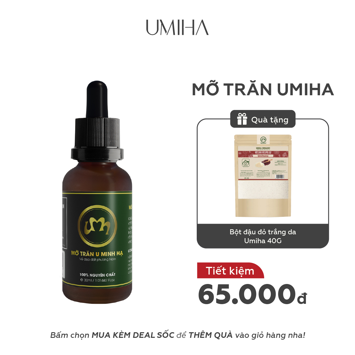 Mỡ trăn triệt lông vĩnh viễn U Minh Hạ nguyên chất 30ml | Mỡ trăn dùng cho triệt lông body toàn thân, nách, chân, tay, ngực, bụng, bikini vùng kín an toàn hiệu quả tại nhà