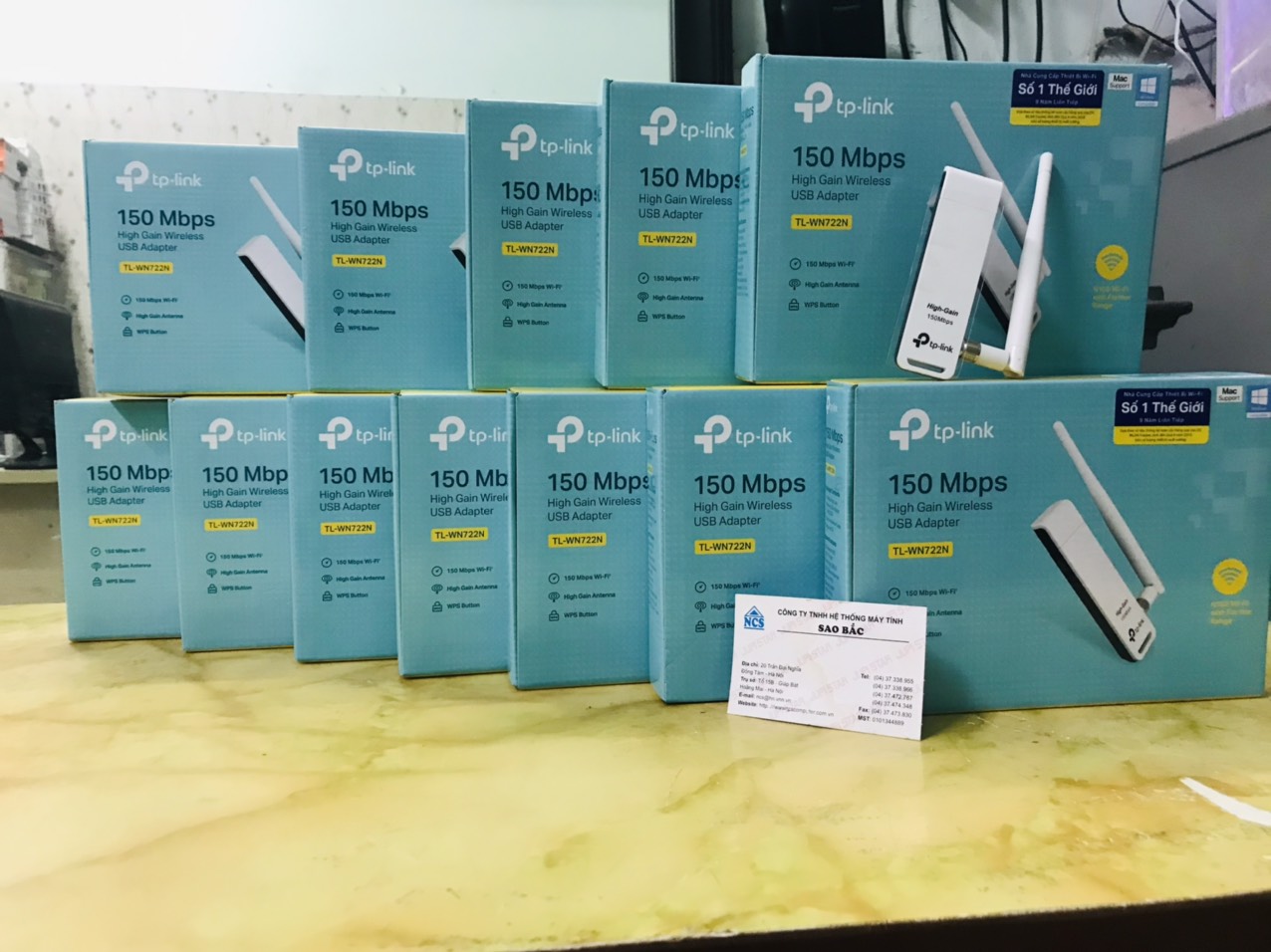 Đầu thu wifi TP Link 722N có ăng ten