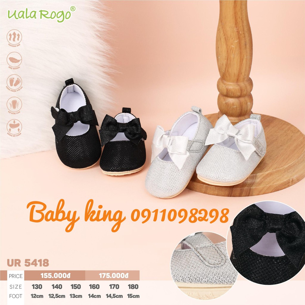 [HCM]Uala&rogo. Giày tập đi cho bé UR 5418
