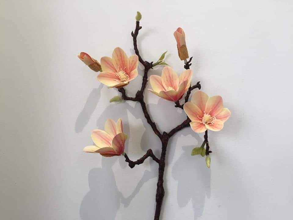 Hoa Mộc Lan Cao Su cao cấp-Hoa giả