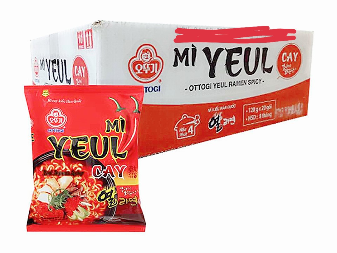 [HCM]1 Thùng mì Yeul cay  20 gói