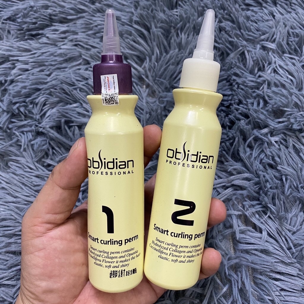 Thuốc uốn xoăn nam /Obisidian loại nhỏ 120ml*2 chính hãng ( uốn lạnh + trực tiếp)