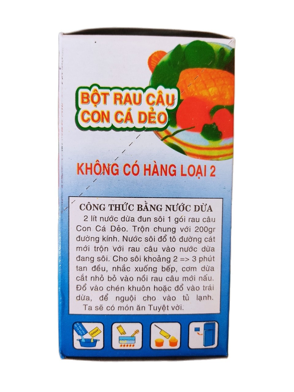 1 GÓI BỘT RAU CÂU CON CÁ DẺO HIỆP LONG