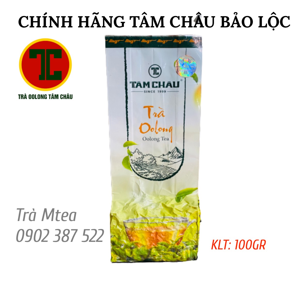 [HCM]Trà Oolong (Ô long Olong) Tâm Châu 100g