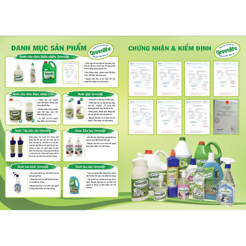 [⚡GIÁ TỐT] Nước lau Sàn GREENLIFE Hương Quế
