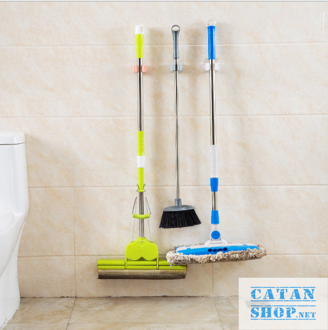 Hook hanging broom wall stickers, mounted mops super stick smart gd328-treochoi