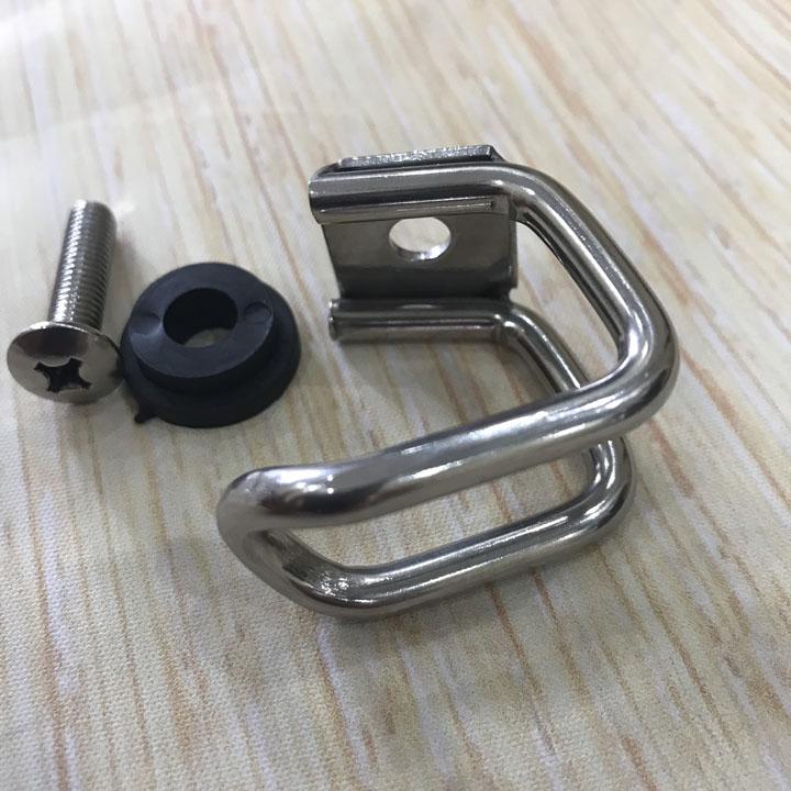 Móc treo đồ chữ U inox gắn xe máy