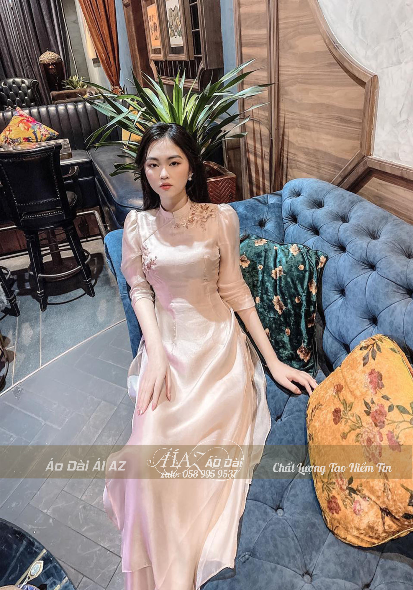 Áo Dài Cách Tân Nữ 4 Tà Hàng Cao Cấp