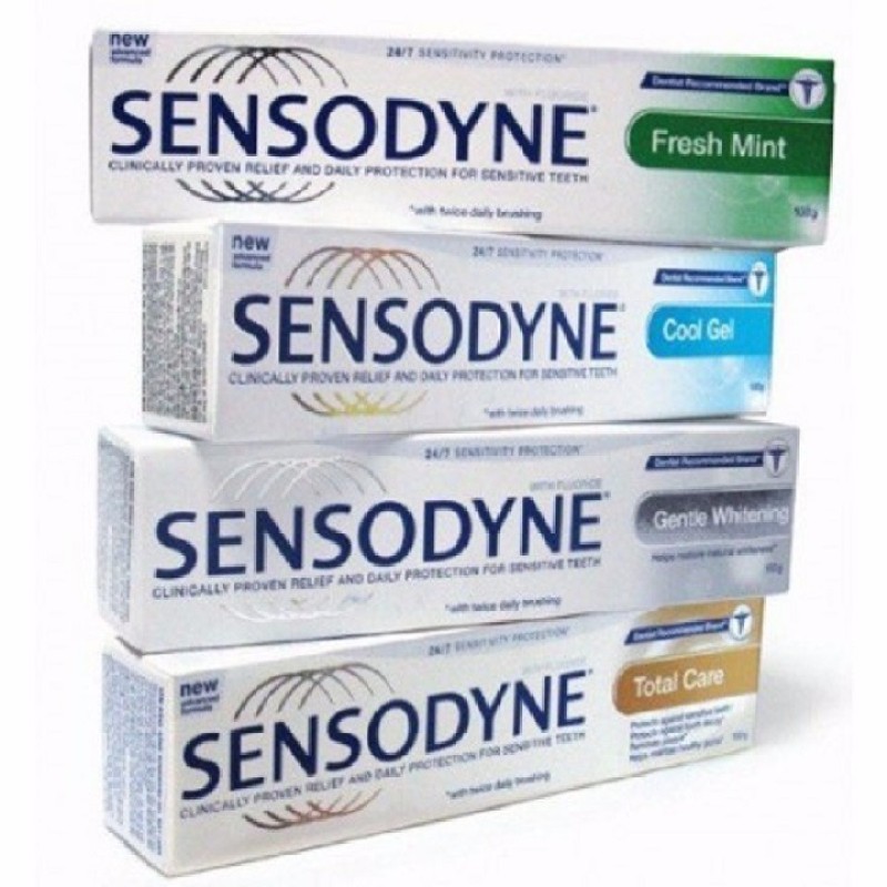 Combo 4 tuýp kem đánh răng chống ê buốt Sensodyne. Thái