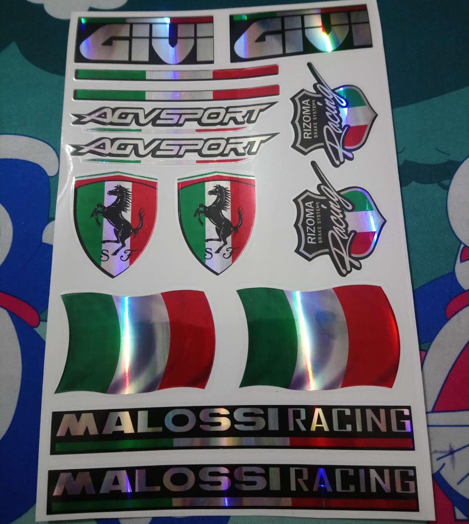 Tem tấm logo 7 màu 3 màu siêu đẹp