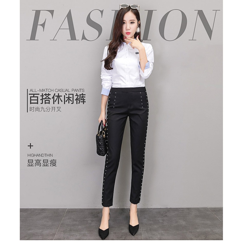 🔴quần legging form quần tây đính ngọc 🔴🔴SIÊU ĐẸP