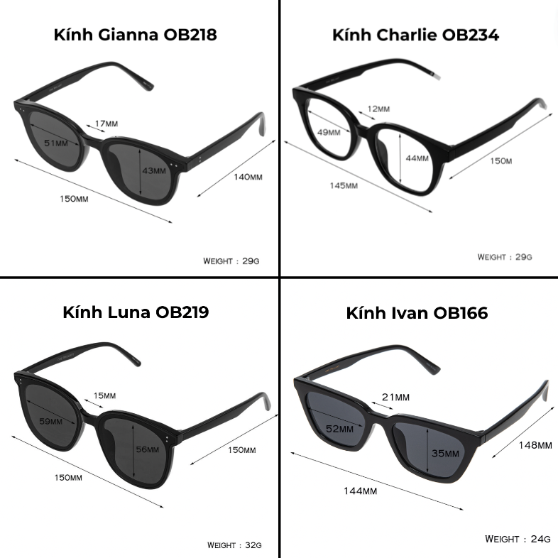 [SẴN] Kính ONE BRILLIANT gom sale