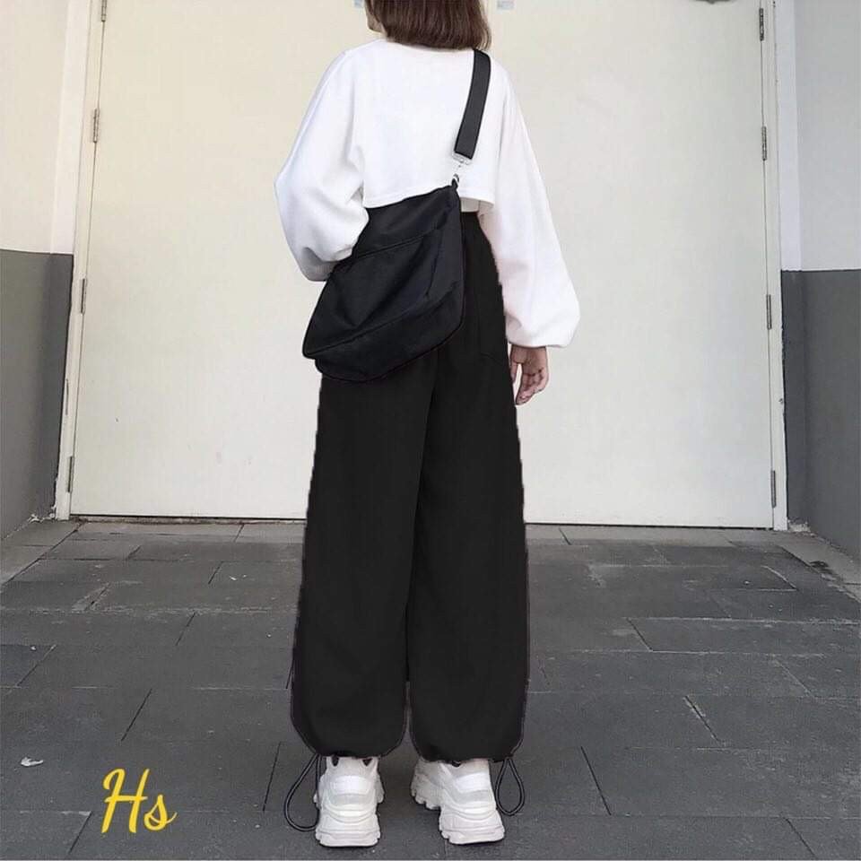 Sét 3 món áo croptop + quần jogger thời traNG cá tính