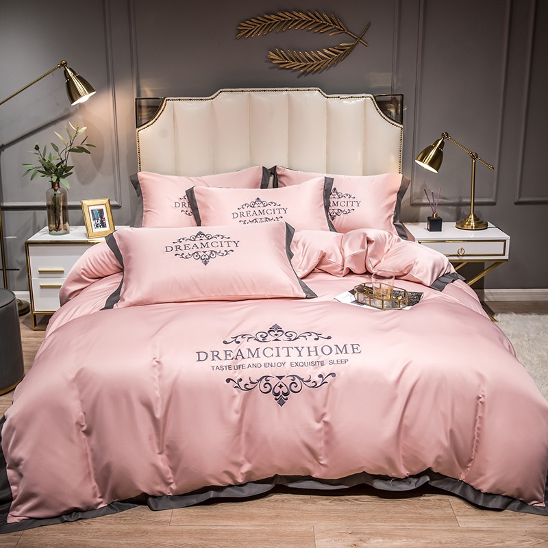 Bộ Chăn Ga Gối Lụa Dream City Tân Cổ Điển