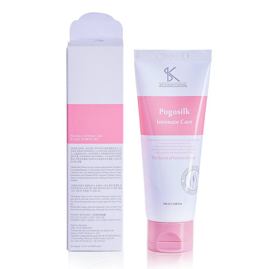 DUNG DỊCH VỆ SINH PHỤ NỮ POGOSILK INTIMATE CARE  - 100ml