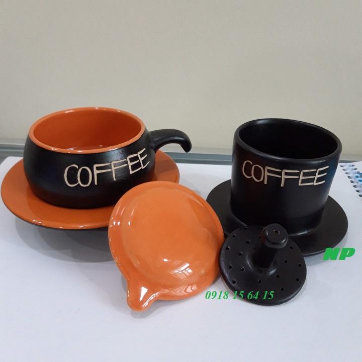 Phin cà phê gốm sứ Bát Tràng loại thấp