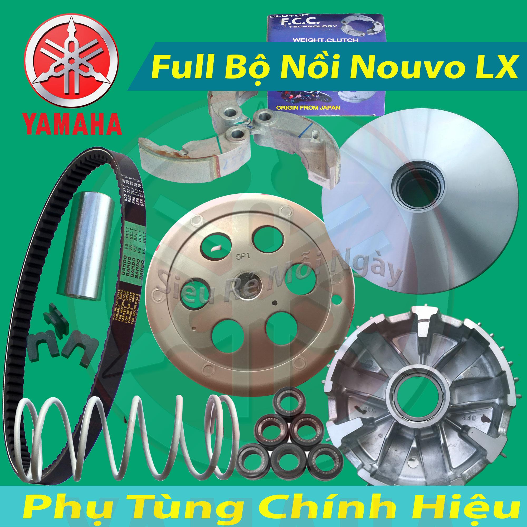 Mã Coupon Combo Full Bộ Nồi Trước Và Nồi Sau, Dây Curoa, Bi Nồi Yamaha Nouvo LX Mã Coupon Combo Full Bộ Nồi Trước Và Nồi Sau, Dây Curoa, Bi Nồi Yamaha Nouvo LX