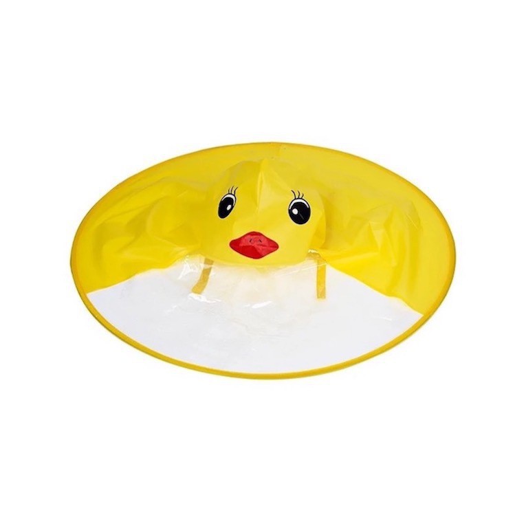 Áo mưa hình con vịt vàng dễ thương cho bé