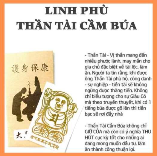 Linh Phù Thần Tài Giữ Của dán điện thoại giữ của chiêu vận tài lộc cho chủ nhân