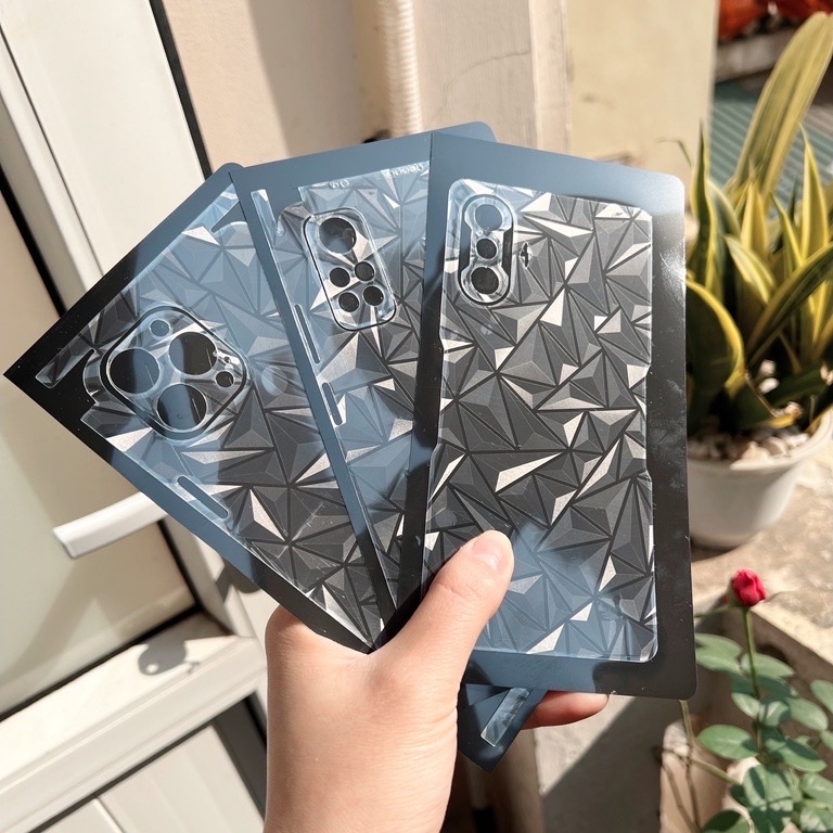 Miếng DÁn Skin, PPF 4D hiệu ứng kim cương - Miếng dán cho IPhone và Android