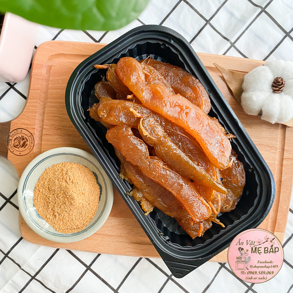 Me Rim Dẻo Mật Ong Nguyên Trái 250g - Me Tách Hạt Shop Mẹ Bắp [Tặng Kèm Muối Ớt Chấm]