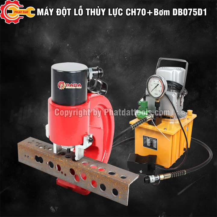 Máy đột thủy lực Ch70-Đột thanh đồng 12mm