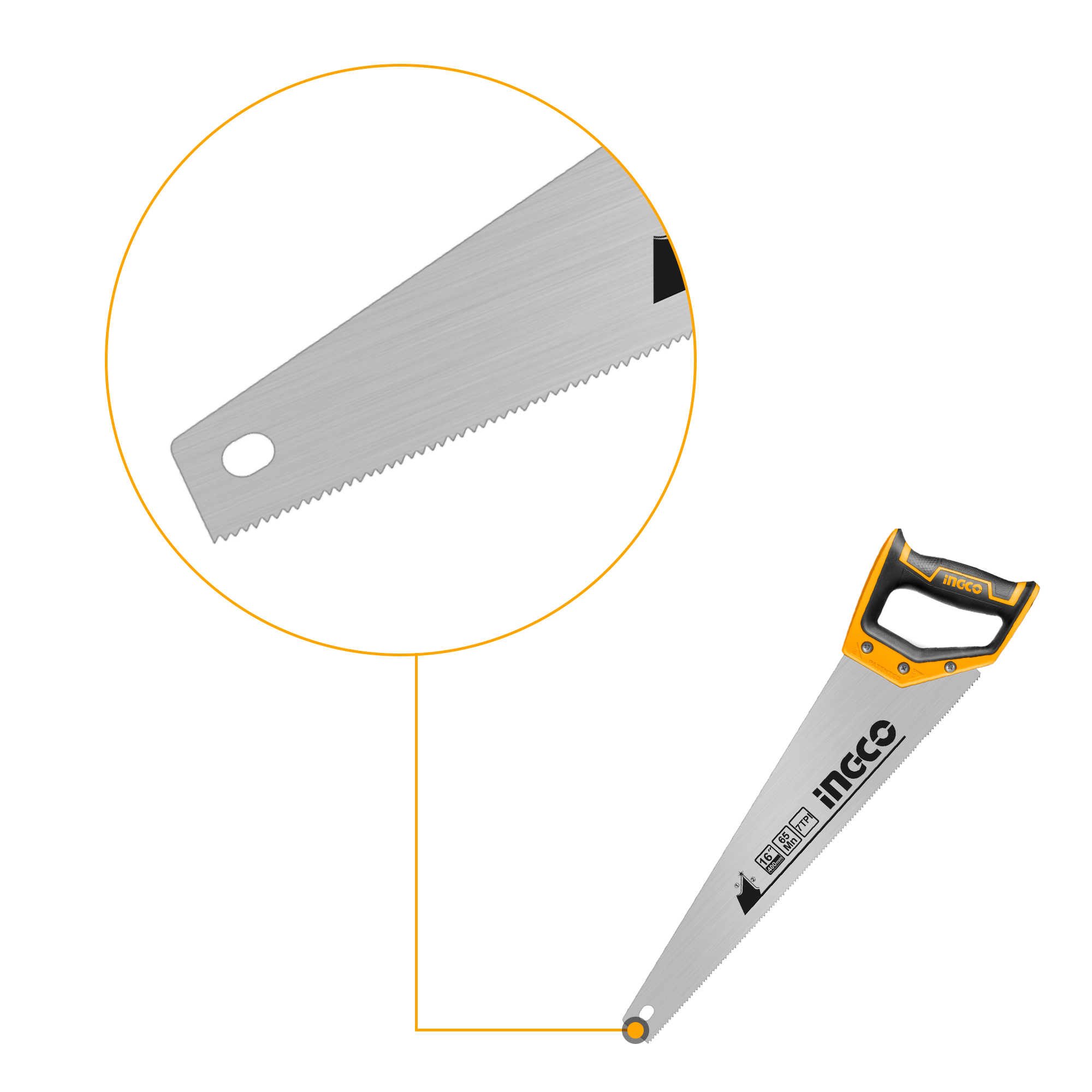 INGCO HHAS08400/HHAS38400 Cưa tay lá liễu