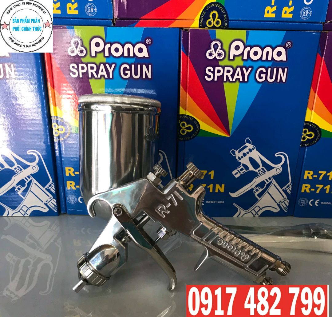 [HCM]DỤNG CỤ PHUN SƠN R71 PRONA BÉC PHUN 1.3MM
