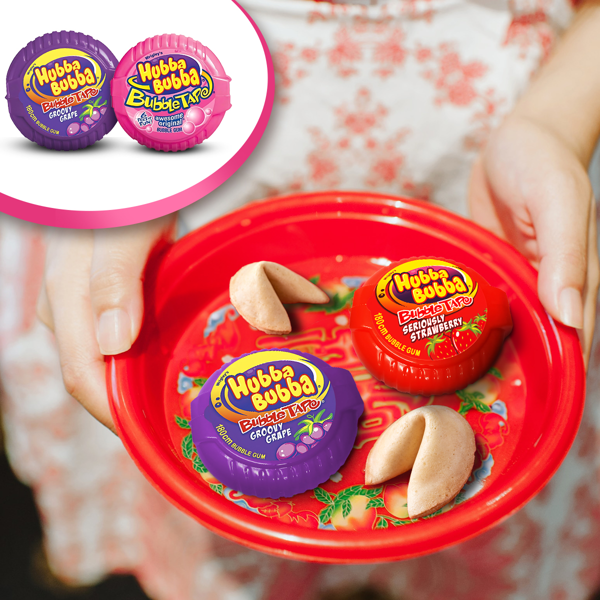 Combo 2 hộp kẹo Sing-gum Hubba Bubba vị nho