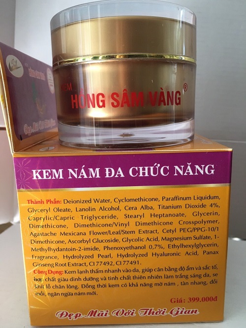 25g Hồng Sâm Vàng Kem nám đa chức năng