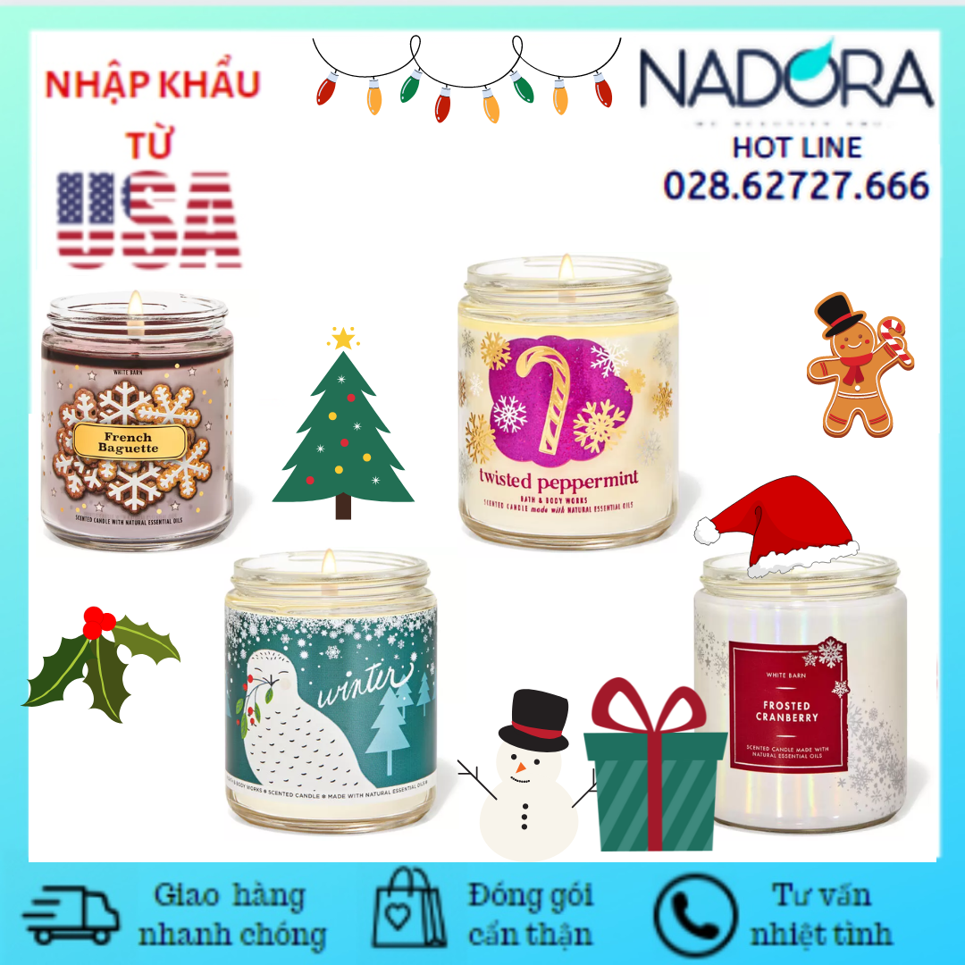 [Đủ Mùi - Link 3/3] Nến Thơm 1 Bấc Bath And Body Works (198g)