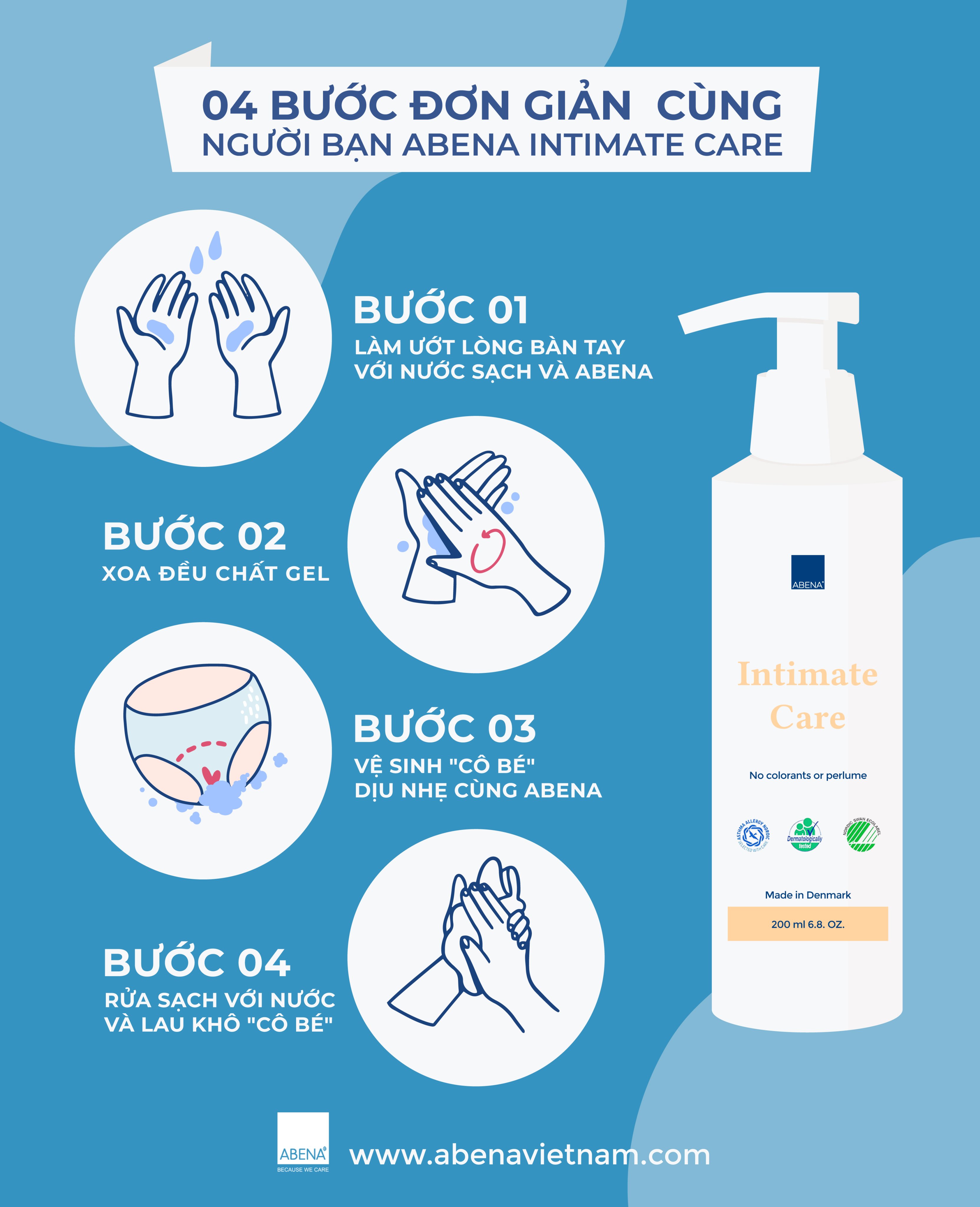 Nước rửa vệ sinh phụ nữ Abena