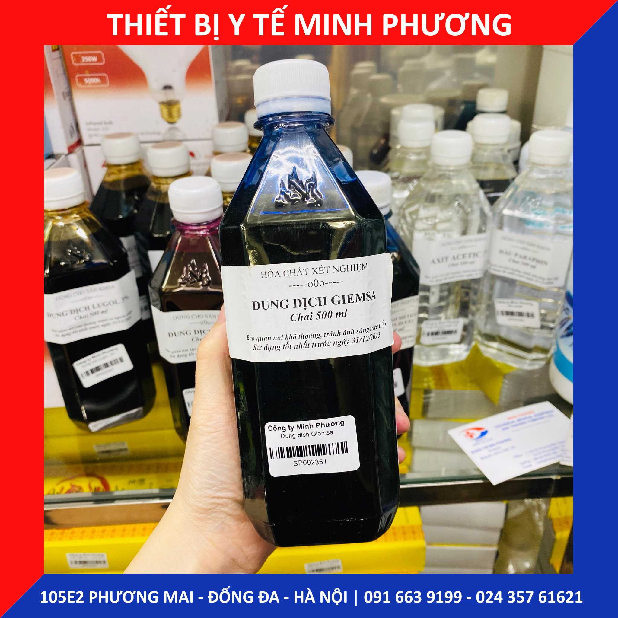 Dung dịch Giemsa chai 500ml