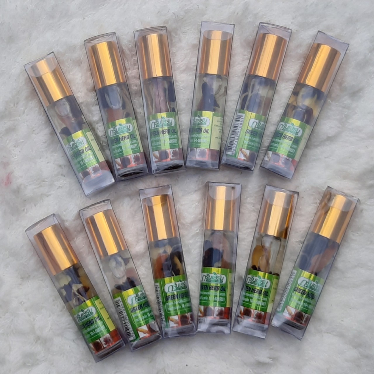 Dầu Lăn Thảo Dược Nhân Sâm Green Herb Oil Thái Lan - 8ml