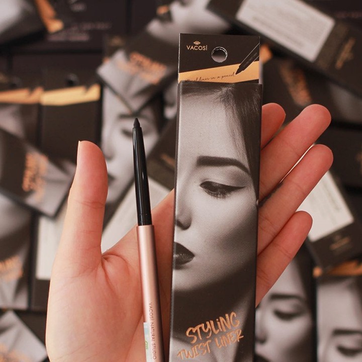 Chì Vặn Kẻ Mắt Dạng Gel Vacosi Styling Twist Liner 5ml [Bản Gold]