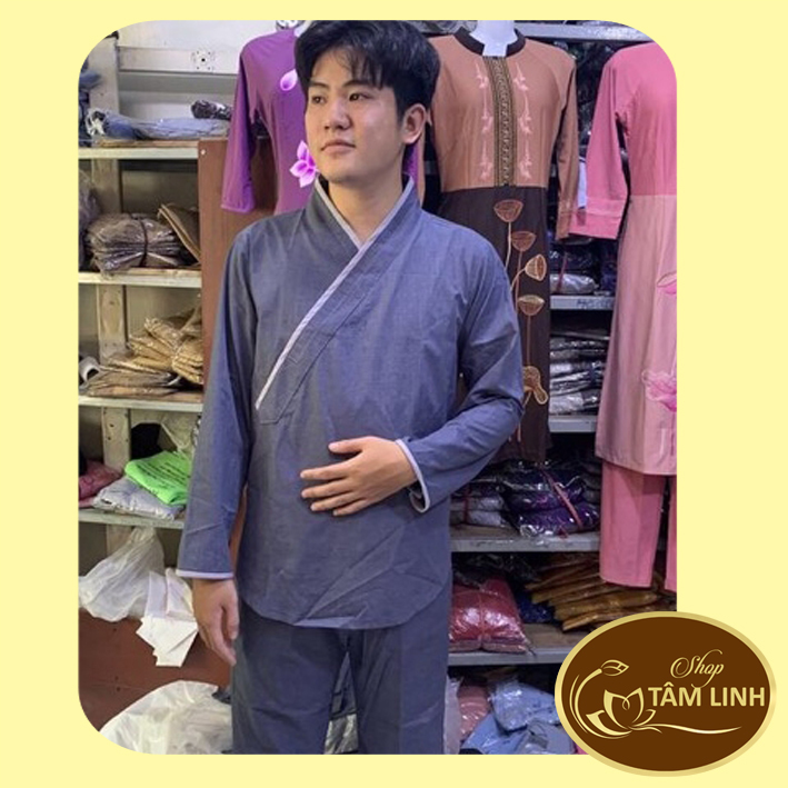 Đồ Lam Đi Chùa_Mẫu Nhật Nam Không Thêu