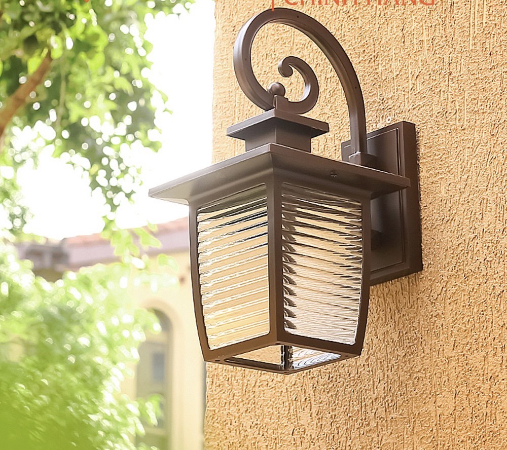 Đèn cột gắn tường, đèn cổng ngoài trời (ẢNH THẬT)