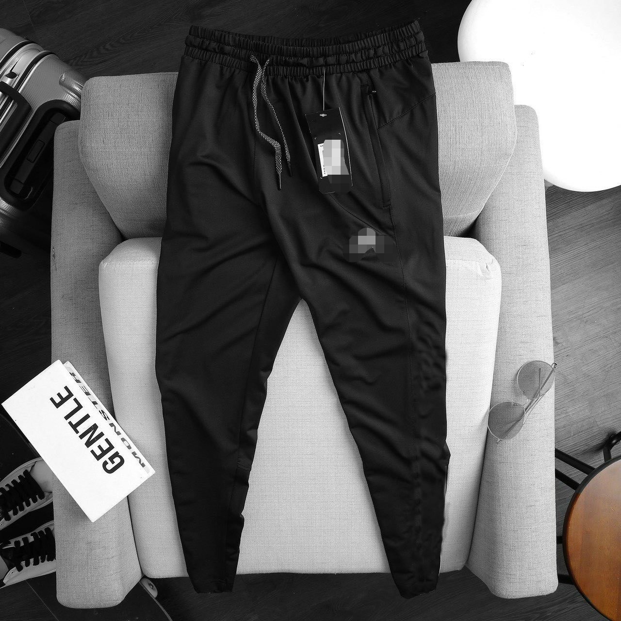 Quần thun jogger nam bigsize (70 - 130kg) - trơn k túm