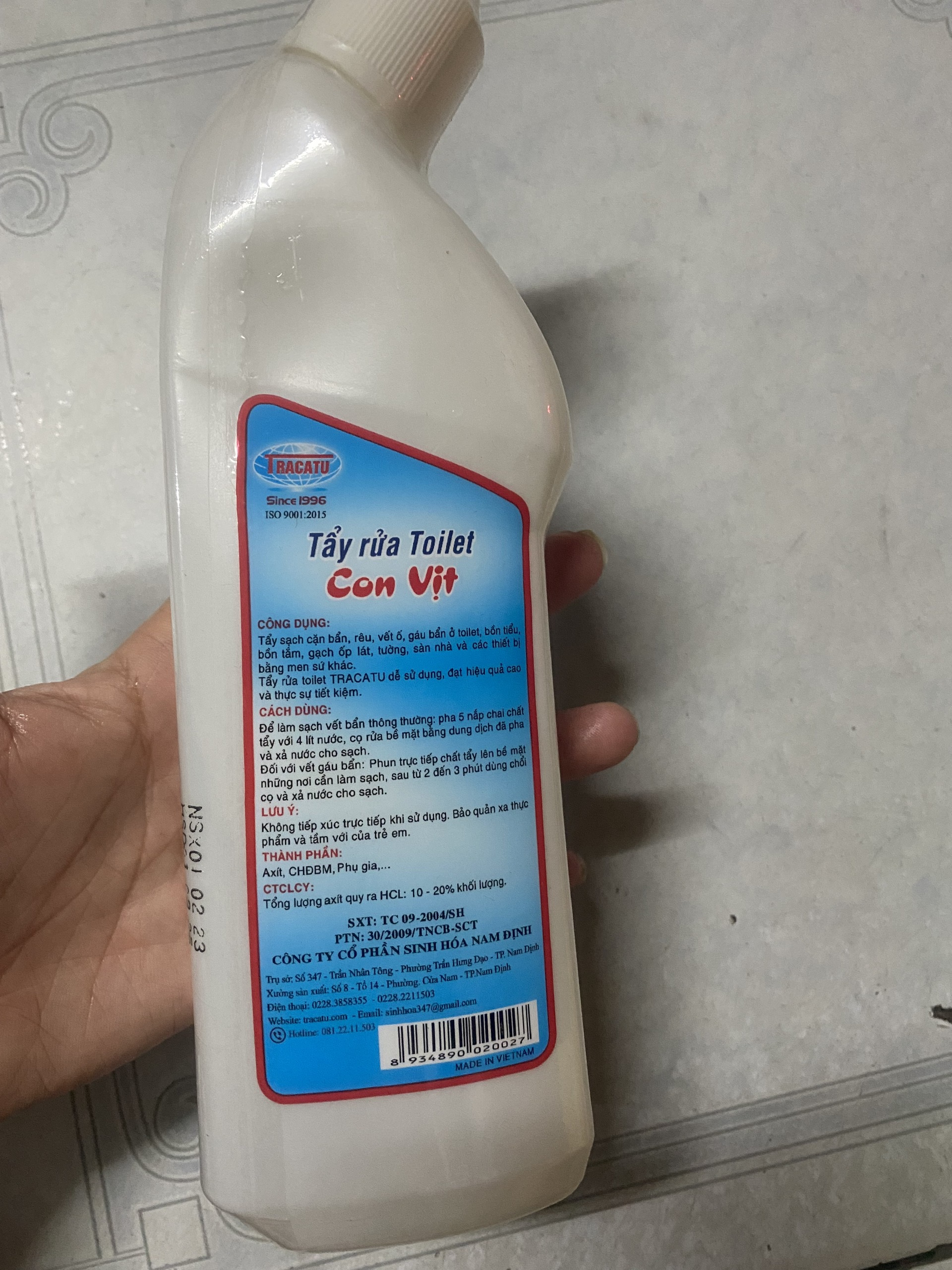 Nước tẩy con vịt TRACATU 500ml