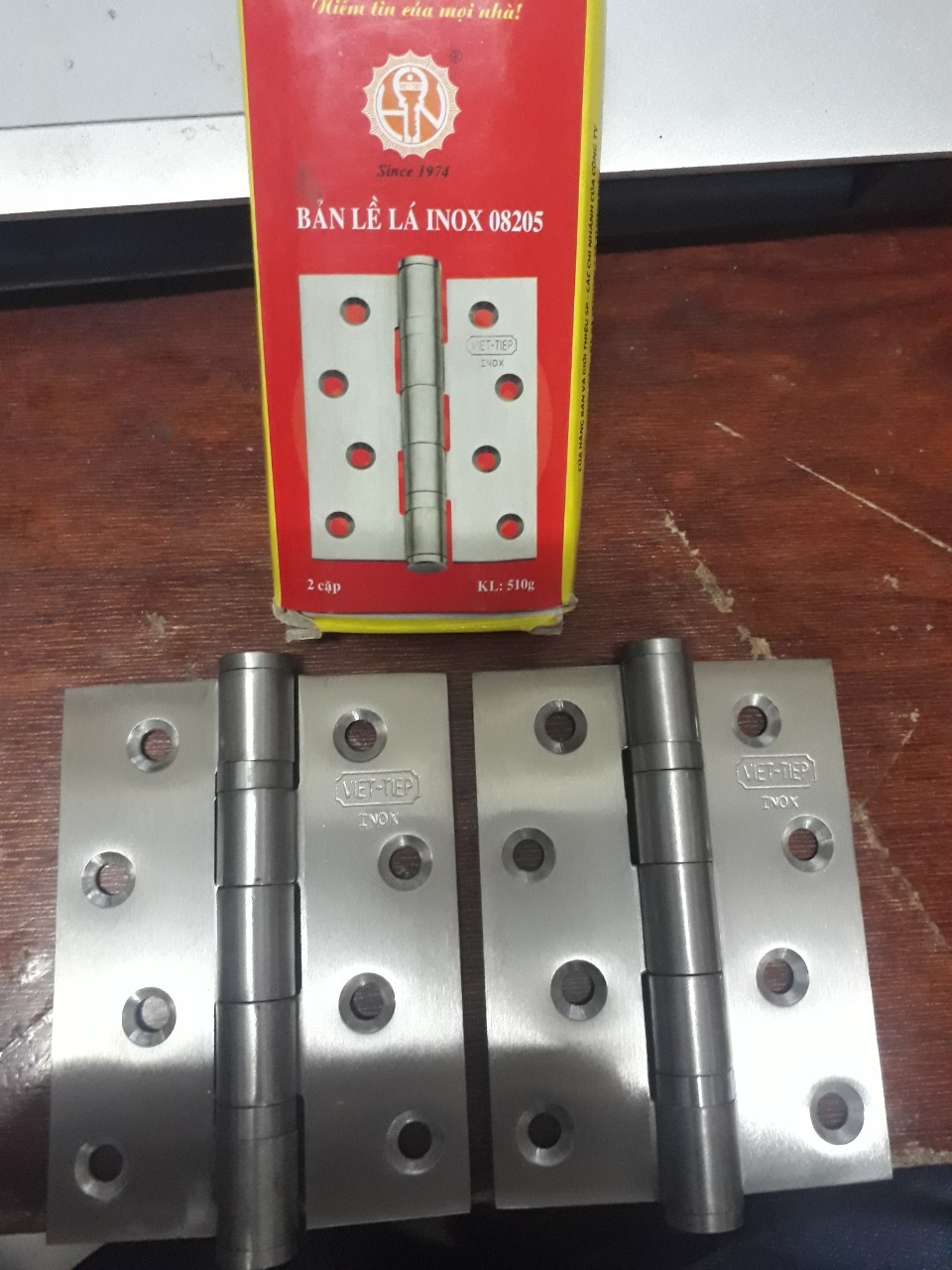 [HCM]BẢN LỀ LÁ INOX VIỆT TIỆP