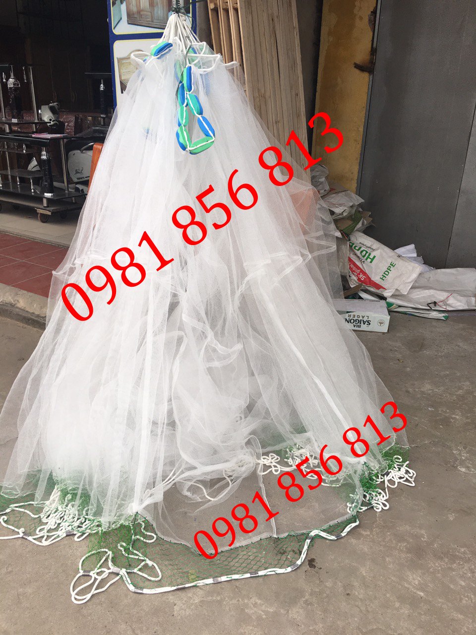 Lưới vét cá - Lưới kéo cá dài 6m cao 2m túi 3m giá rẻ