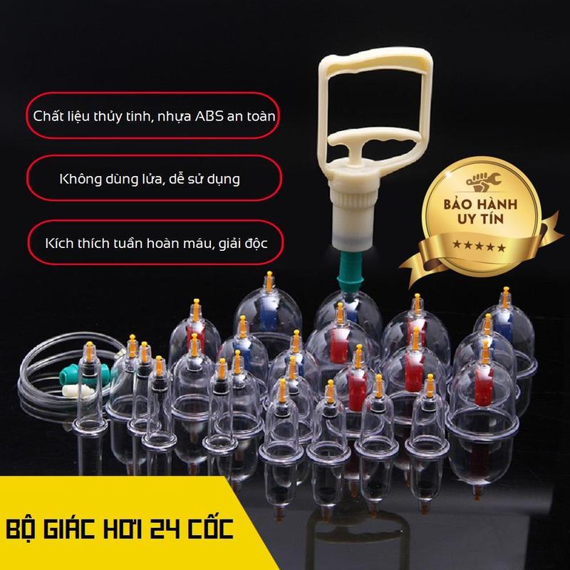 Bộ Giác Hơi Không Dùng Lửa Duy Thành YGH05, Loai Xịn 24 ống thuộc bộ sp Bộ giác hơi duy thành, Cách xông hơi tại nhà, Giác hơi không dùng lửa