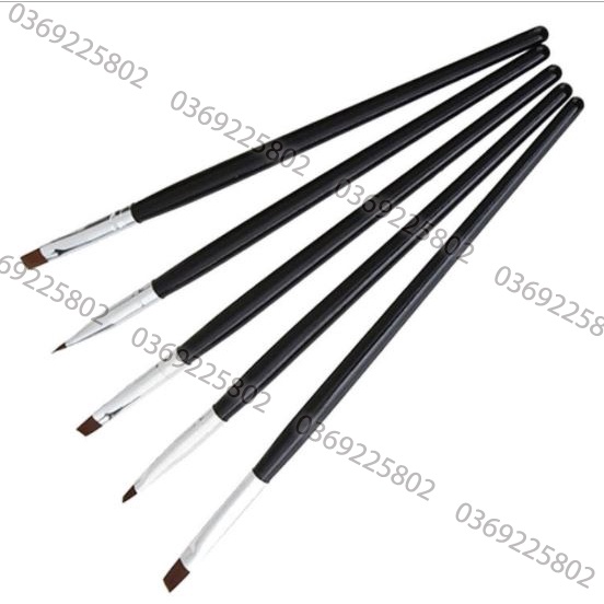 Set 5 cái cọ đắp gel , cọ vẽ bản
