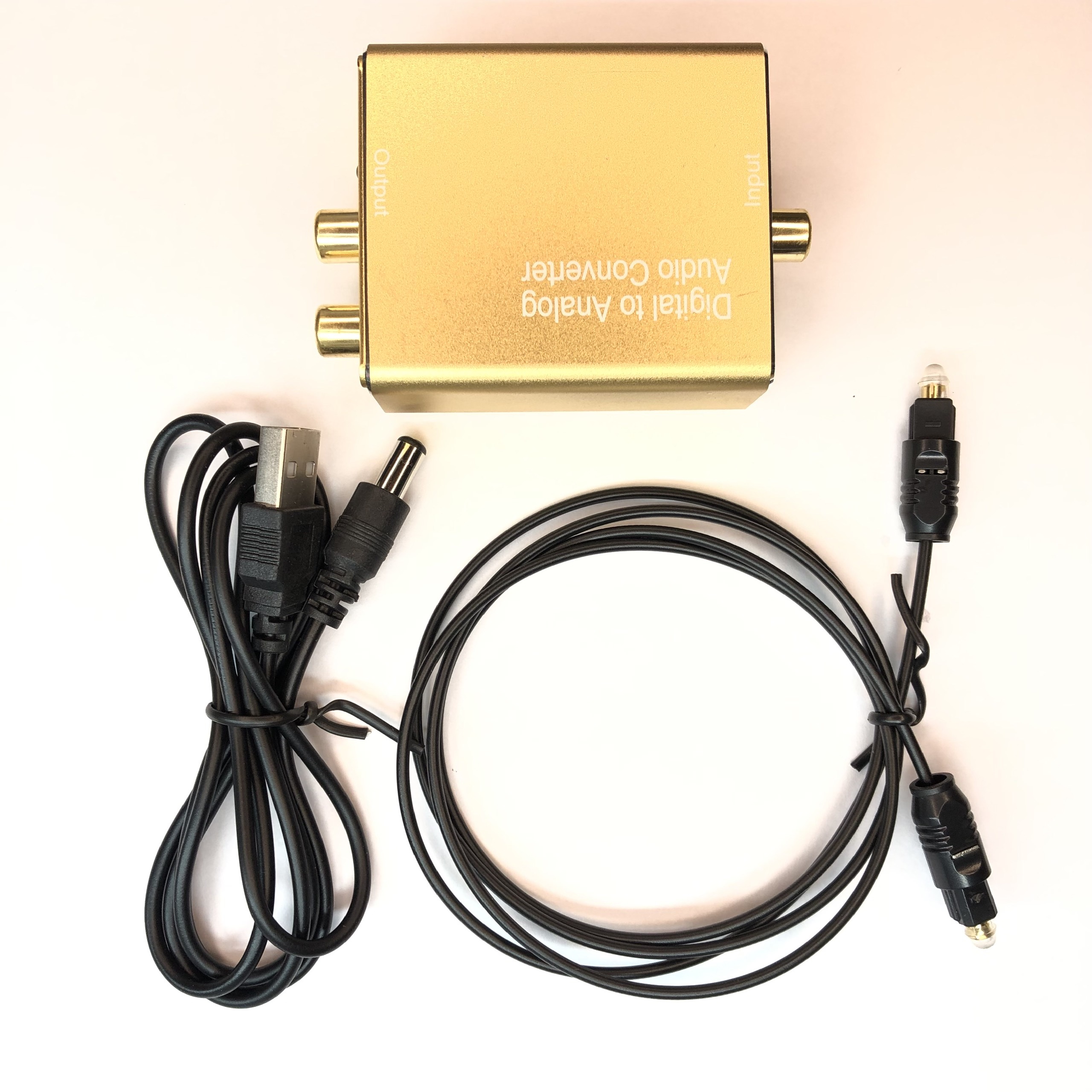 Bộ chuyển đổi Cổng quang Optical sang Audio AV – R/L mạ vàng, có hộp # phụ kiện âm thanh