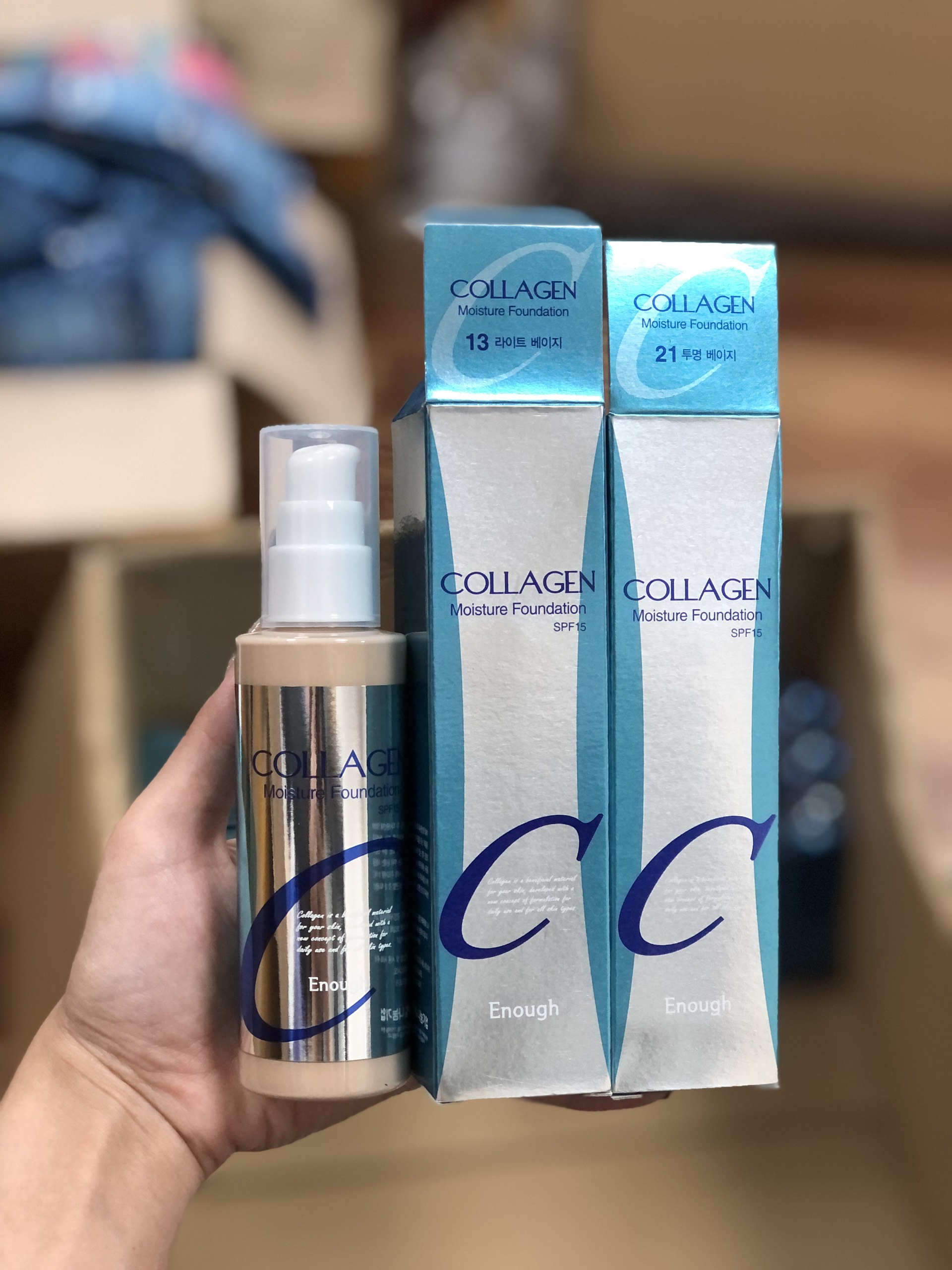 Kem nền Enough Collagen Moisture Foundation SPF15 100ml