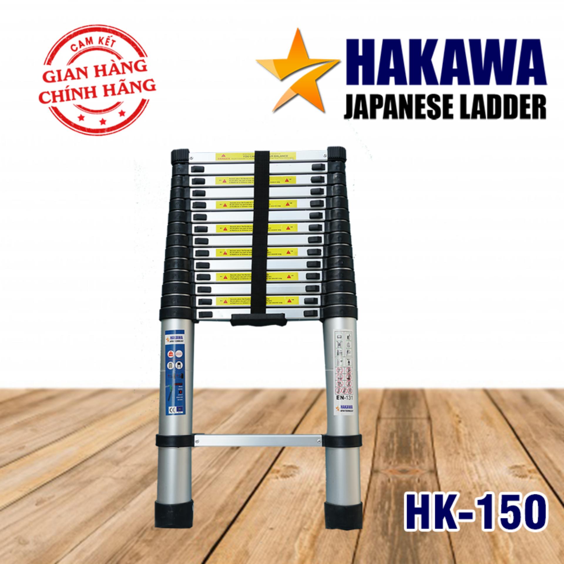 [HAKAWA] Thang nhôm rút đơn HAKAWA HK150 - Chiếc thang dành cho thợ chuyên nghiệp