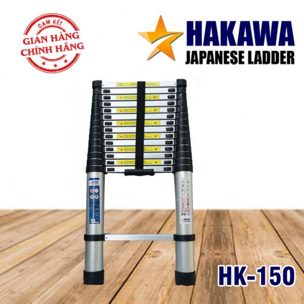 [HAKAWA] Thang nhôm rút đơn HAKAWA HK150 - Chiếc thang dành cho thợ chuyên nghiệp