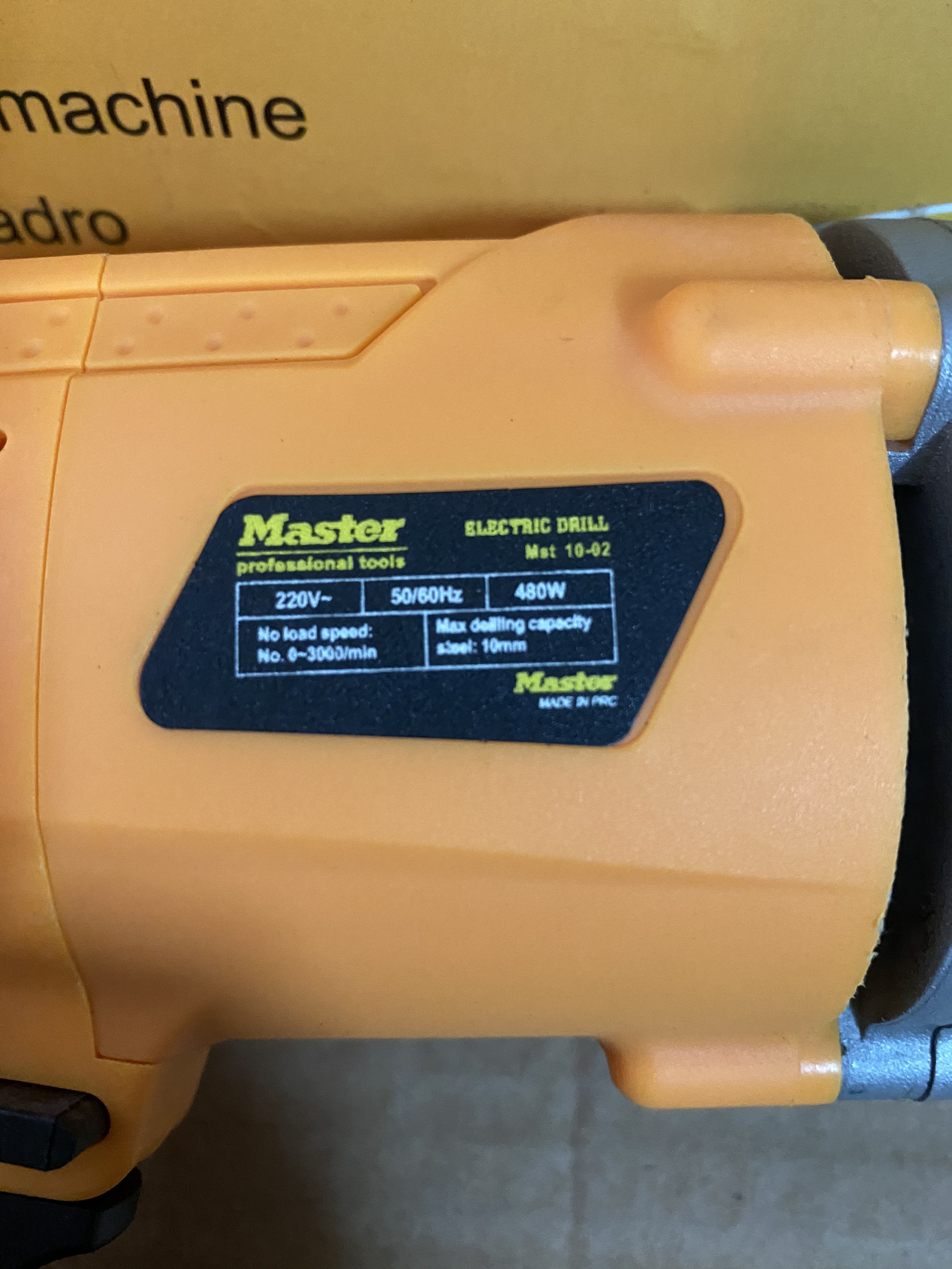 Máy khoan vàng Master đầu kẹp 10