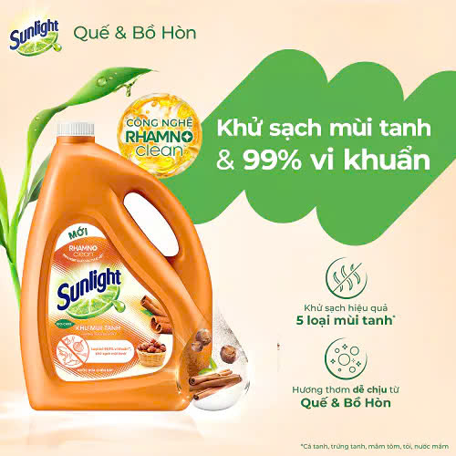 Nước rửa chén Sunlight can 3.6l