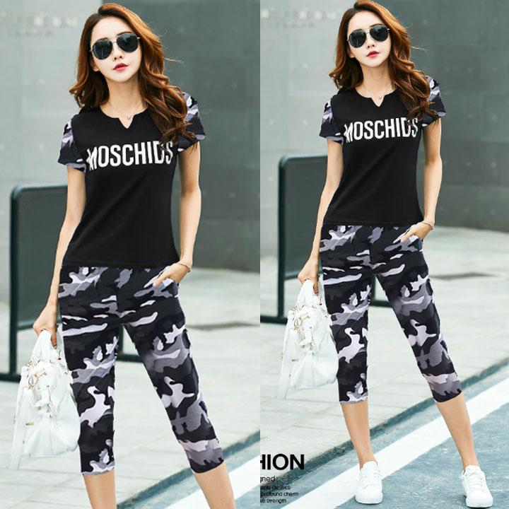 Bộ đồ thể thao phối lính